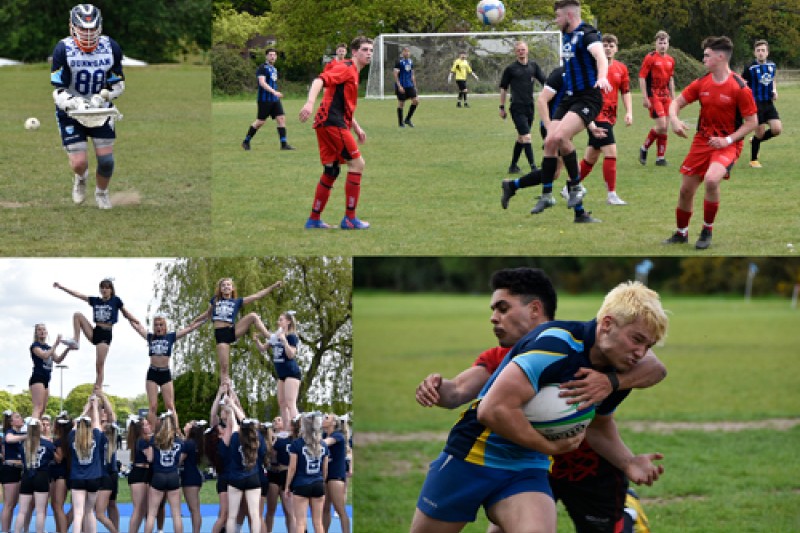 bournemouthuni's tweet photo. Ahead of Varsity today at Chapel Gate, we look back at Varsity 2022.
We battled Solent University for the varsity trophy, ultimately emerging victorious, winning 19-5 across all sporting fixtures.
Recap Varsity 2022: https://t.co/y74R2lkE92
#BUProud #BUvSOLENT https://t.co/PV1sQaWZA5