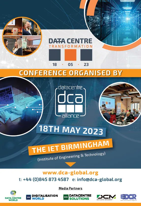 If you are a Data Centre Owner, Operator and based in the Midlands, then don't miss this fantastic opportunity! Come along to Data Centre Transformation 2023 and hear the lastest from Government &amp; Industry Experts. Register today: buff.ly/3JQApXF