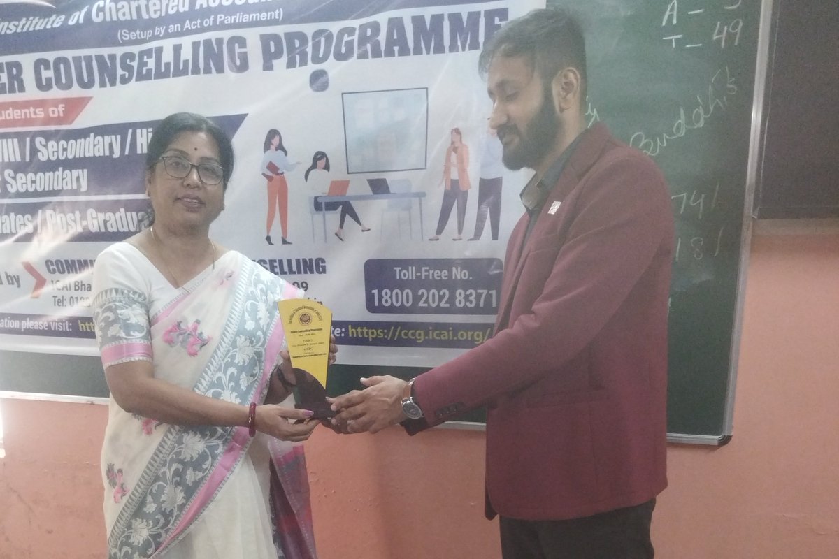 Career Counselling Session was organized at Tiny Blossom sr sec school for the students of Class – 8th to 12th on 10 May, 2023. Career guidance given to the students. <a href="/cccicai/">Committee on Career Counselling of ICAI</a> #CommitteeonCareerCounselling #ICAI #CareerCounselling