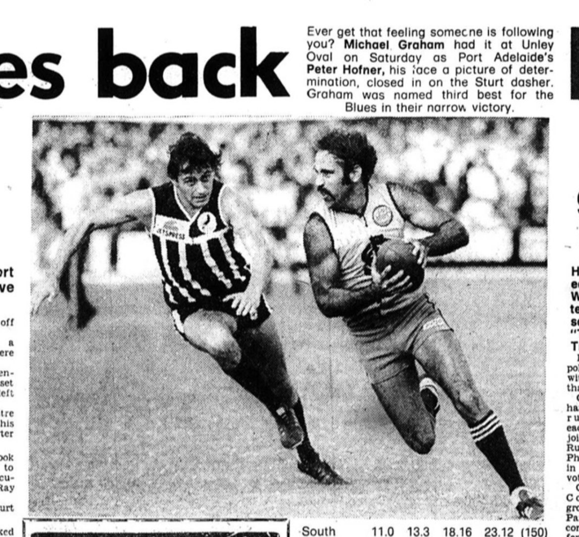 1975sanflseason's tweet photo. It was a great afternoon of footy at Unley with a packed house for @SturtFC v @PAFC
Photos from the action with Jack Oatey watching on, Davies with the winning smile, Evans marking strongly and Graham using his pace.
The entire last term is here -
Β
https://t.co/iwg2eXrxjZ https://t.co/qUN9bLm8Mc