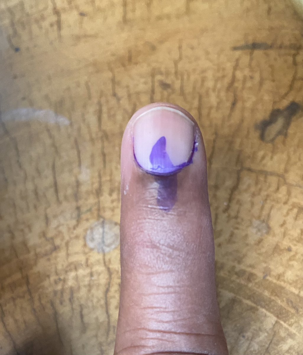 I did my duty. 
#KarnatakaAssemblyElection2023 #KarnatakaElections #KarnatakaVotes #election2023 #ElectionDay #myduty