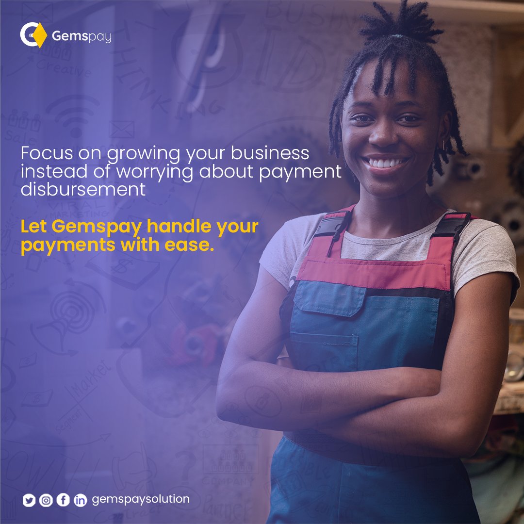 Say goodbye to traditional disbursement methods and switch to Gemspay - the reliable and efficient solution for seamless payments to your employees, vendors, clients and partners. 💳💸

#GemsPay #DisbursementService #EfficientPayments #BusinessSolutions'