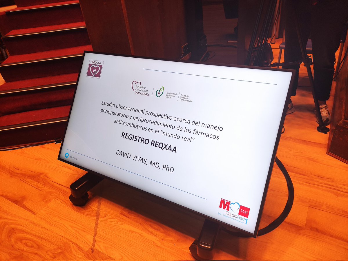 Hoy estamos presentes en la <a href="/Hospital_FJD/">Fundación Jiménez Díaz</a> donde se celebra el VI Foro Multidisciplinar en Trombosis. Hablaremos del manejo periprocedimiento del tratamiento antitrombótico. 

<a href="/Sociedad_SEMI/">#46SEMI Sociedad Española de Medicina Interna</a> <a href="/SETH__Oficial/">SETH Trombosis y Hemostasia</a> <a href="/seneurologia/">SEN</a> <a href="/docvivas/">David Vivas</a> <a href="/clinica_sec/">Asociación Cardiología Clínica SEC</a>