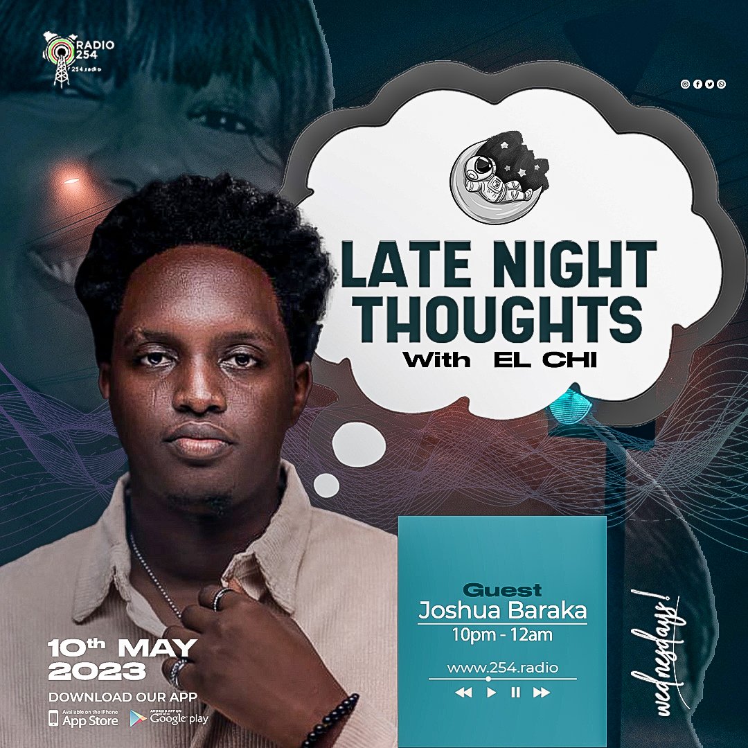 blekjpg's tweet photo. DING DING DING !!
UGANDAN SUPERSTAR @itsJoshuaBaraka joins me in the stu tonight for yet another episode of #LateNightThoughtsWithElChi !!
tune in at 10pm EAT on https://t.co/a0ifwAa1as
(@Radio254Online) https://t.co/84IvvjG54K