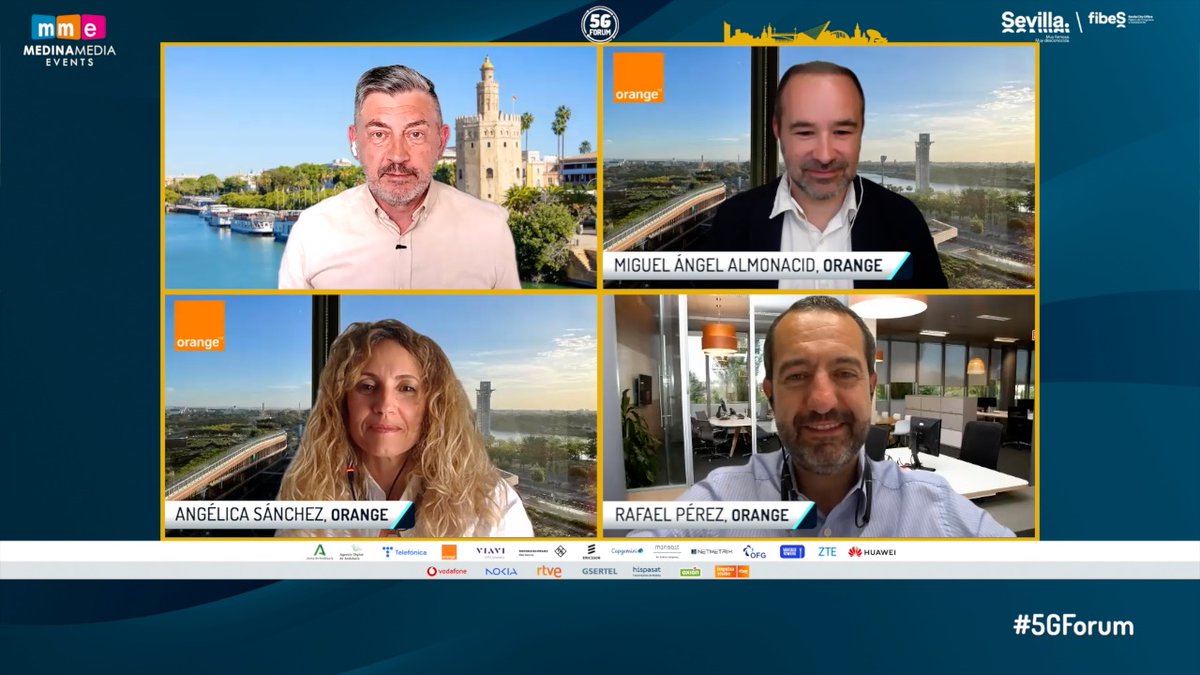 5G_FORUM's tweet photo. 🗣 Rafael Perez (@orange_es), asegura que "el #Metaverso es la revolución de internet, una fusión de una realidad física y una virtual a través de experiencias inmersivas con dispositivos".

@fibesevilla @SevillaTourism @Ayto_Sevilla 

#5G #6G #teléfonos #Fibes https://t.co/IdJuXd7I35
