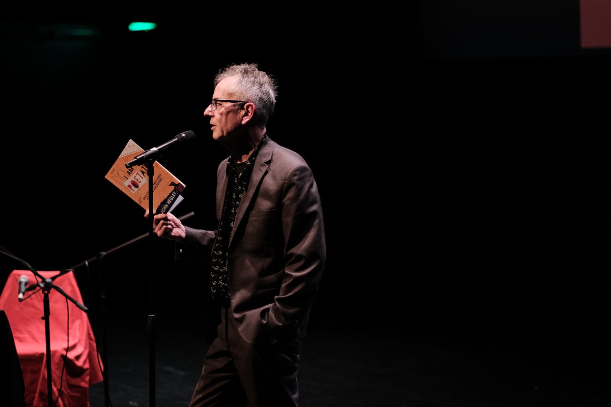 Biscuit of Destiny with  John Hegley at @ArnolfiniArts was really special - thank you to everyone who came ❤️#bristol #poetry