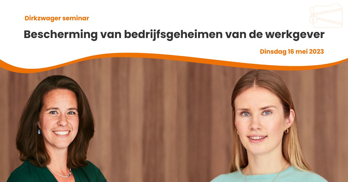 Bedrijfsgeheimen beschermen? En voorkomen dat waardevolle kennis in verkeerde handen valt? Ontdek tijdens ons seminar 'Bescherming van bedrijfsgeheimen van de werkgever' de mogelijkheden voor bescherming van bedrijfsgeheimen. Aanmelden kan via: dirkzwager.nl/events/bescher…