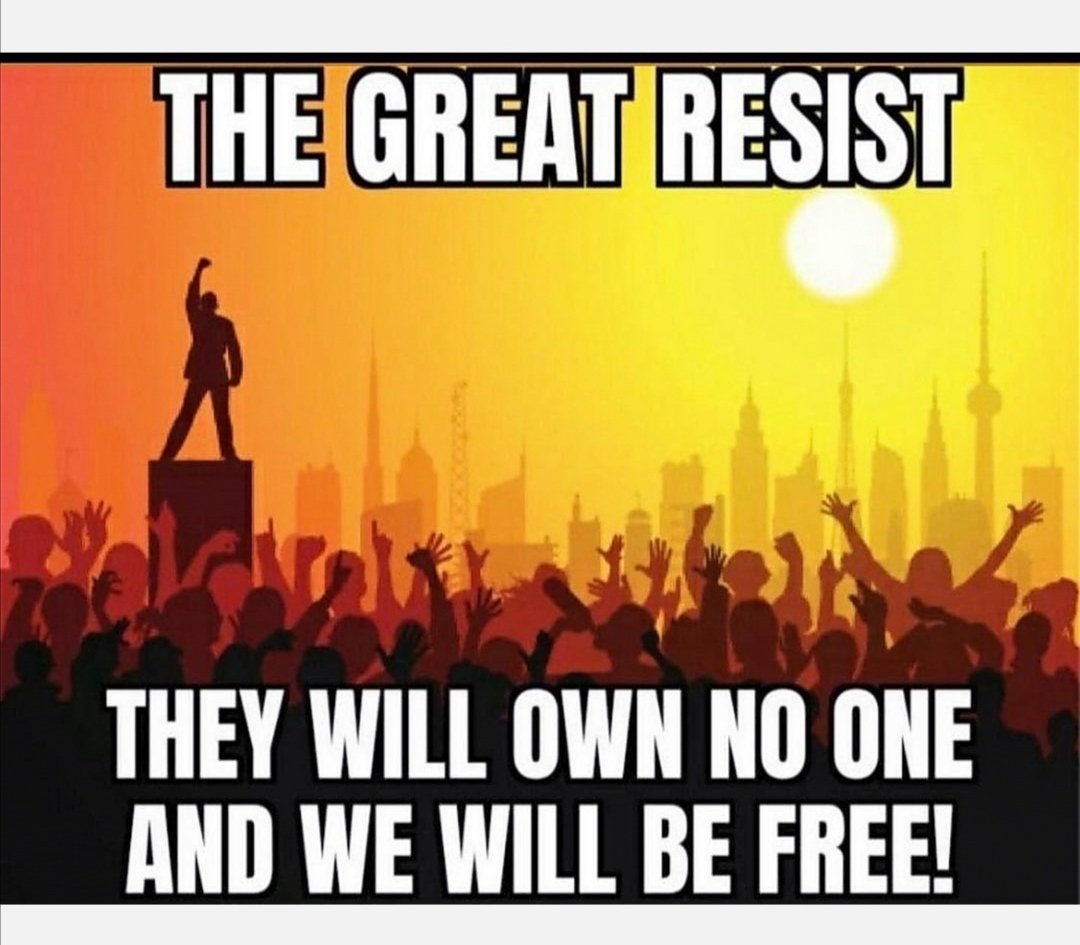 RehmatP786's tweet photo. @BernieSpofforth 👏👏👏
#NoEvilGreatReset #NoDemonicNewWorldOrderWEF #NoOneGlobalState #NoOneGlobalEconomy #NoOneGlobalLuciferianReligion #EnoughIsEnough
The Great Resist is here! We, the 99%, have the Numbers to Stop and Destroy their Anti-Human Agendas! https://t.co/fTdL6YEndi