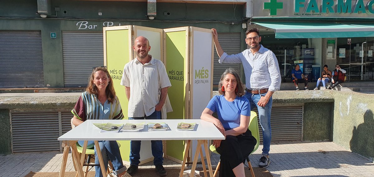 Neustru's tweet photo. Visitam #SonRoca per compartir les nostres propostes pel barri. Hem impulsat millores socials al treball comunitari, i subvencions per a la rehabilitació d'habitatges. Ara volem seguir, amb més ajudes per habitatges, espais infantils o un nou centre per a persones grans https://t.co/YxcZnB5CVW
