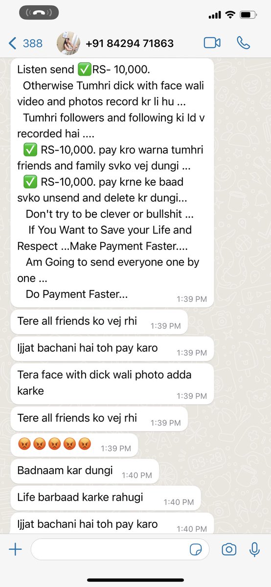 parshva1998's tweet photo. @AhmedabadPolice fake call imterview to scam +91 84294 71863 and blackmail getting call from different number and message new fishing +91 91252 51881 https://t.co/Jqp6iFkqJn