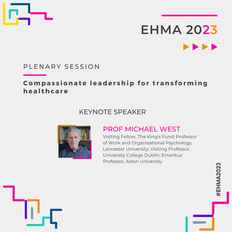 EHMAinfo's tweet photo. 👀Discover the #EHMA2023 Plenary session 💼 ‘Compassionate leadership for transforming healthcare’.
The session will discuss how #healthmanagers can lead their teams, using the principles of #compassionate and collective leadership.
Save your spot today➡️https://t.co/BNKffRol52 https://t.co/7PSPXP4nA1