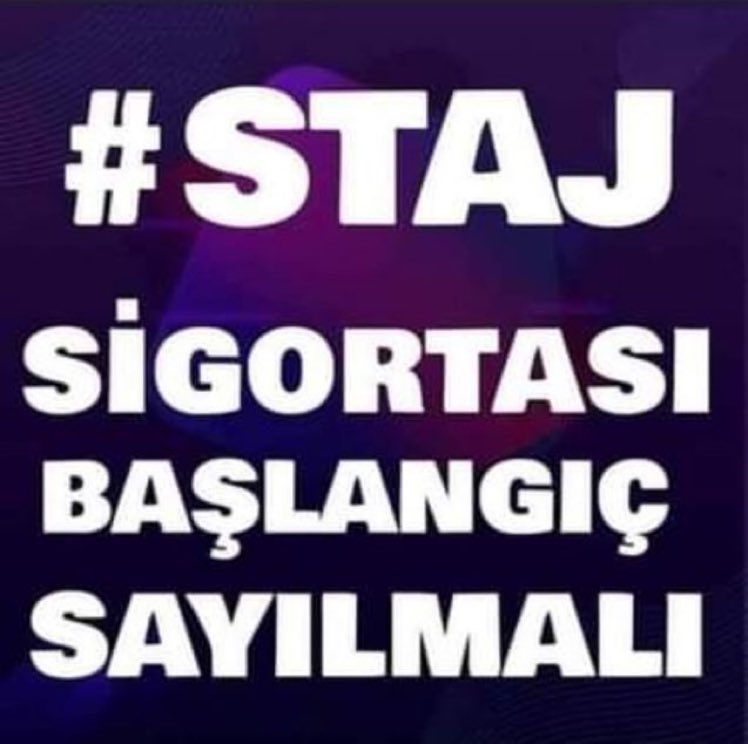 ESTByKarayell's tweet photo. Staj Sigortası Başlangıç Sayılmalı. 
Adalet İstiyoruz.
45
@Akparti
@RTErdogan
@dbdevletbahceli
@Mustafa_Destici
@ErbakanFatih
@vedatbilgn
#StajÇırakBirdir https://t.co/yhAJZOJw5b