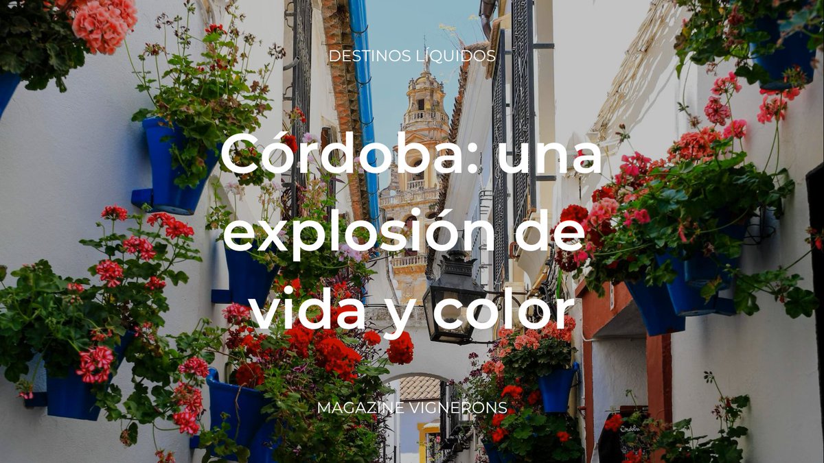 bodeboca's tweet photo. 🚄 #Córdoba es la protagonista de nuestro último Destinos Líquidos.

@selurodriguez te da algunas claves para disfrutar de este rincón de Andalucía donde la alegría y la belleza son bandera. Y donde además, se come y se bebe de maravilla.

🔗 https://t.co/vkfsC8QqFr https://t.co/4EdCdJ7kr0
