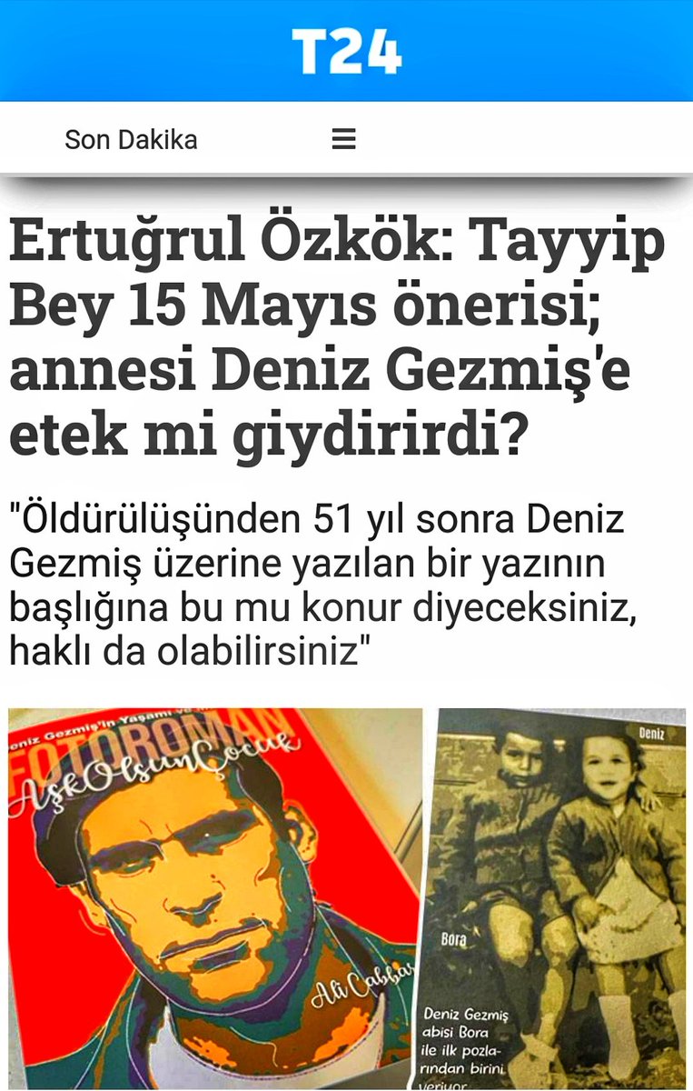 #AşkOlsunÇocuk üzerine @ozkok_ertugrul yazdı. Oturdum baştan sona okudum. O kadar değişik, o kadar esprili ve Türkiye’nin o günlerini popüler kültür öğeleri ile o kadar güzel anlatıyor ki… Herkese tavsiye ederim… #denizgezmiş okuyun alicabbar.com/a%C5%9Fk-olsun…