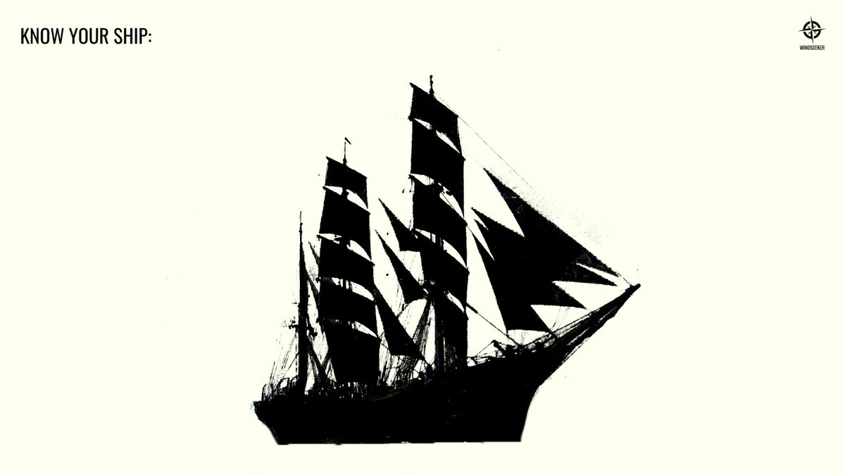 WindseekerAtSea's tweet photo. This large Tall Ship takes up to 150 trainees on board! Do you know its name?
#knowyourship #tallships #quiz https://t.co/qtsQkImKEX