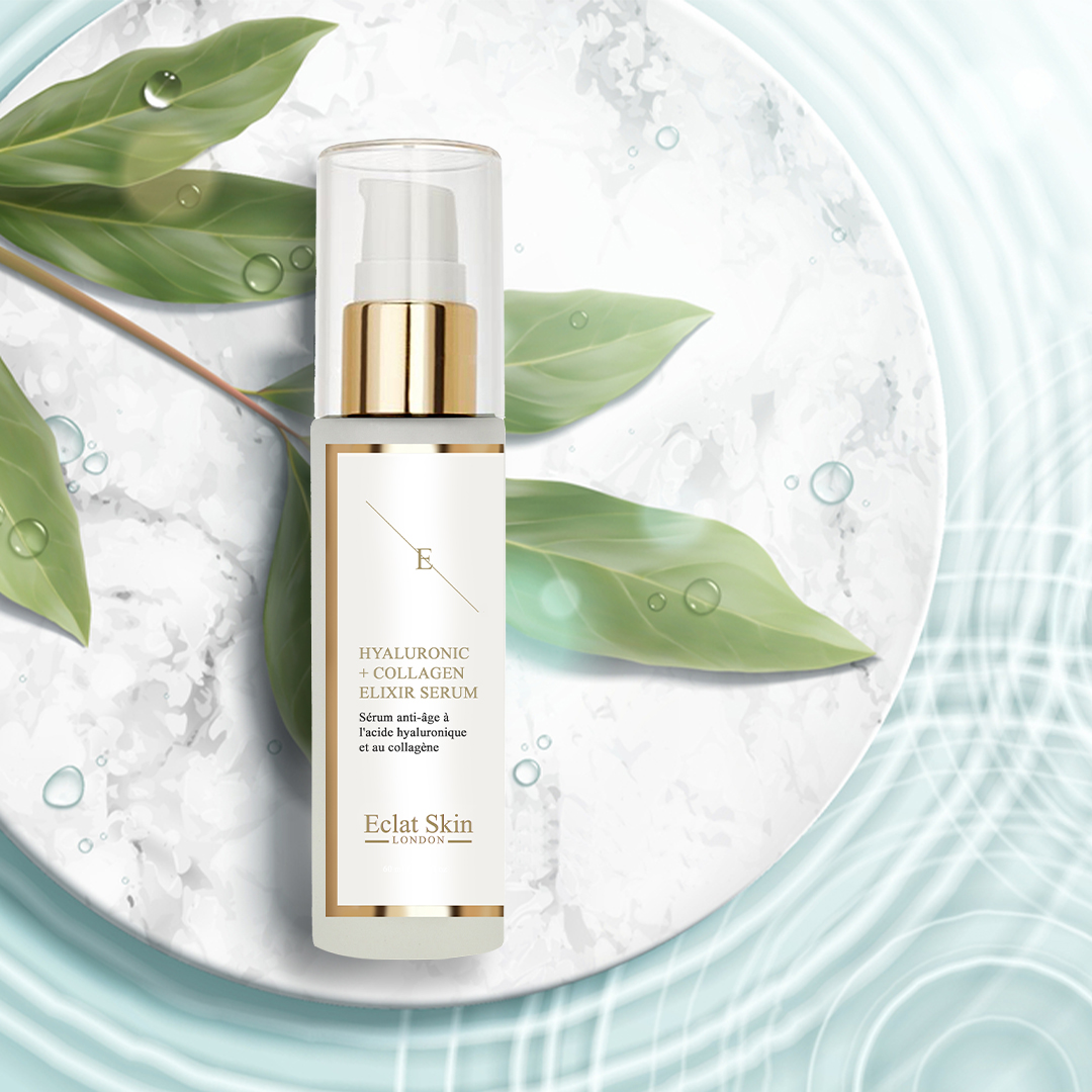 Anti-ageing serum contains a pioneering formula of hydration boosting. #Eclatskinlondon#cosmetics#cosmetic#luxuryskincare#hyaluronicacid#skincareproducts#skincaretips#collagenbeautybooster#facial#facials#facialtreatmnent#facialskincare#glowskincollagen#collagenbodyskin#skingoals#