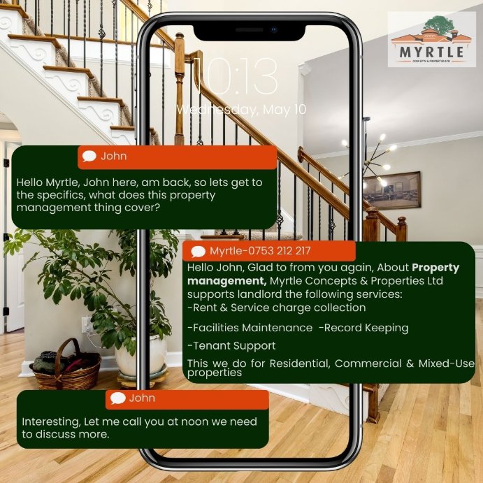 myrtle_concepts's tweet photo. Just like John, you can now have a direct chat with Myrtle, let your voice be heard and your questions be addressed.
WhatAspp/Call: +256 753 212 217
#MCPUG #YourRealEstateAdvisorOfChoice #RealEstate #AskMyrtle https://t.co/aIYxv5CB0z
