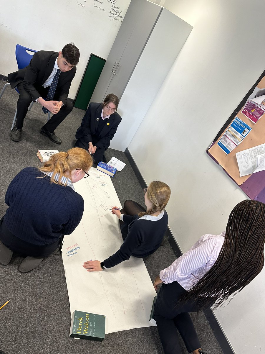 Year 12 are recapping the nervous and endocrine systems this morning with life size diagrams!