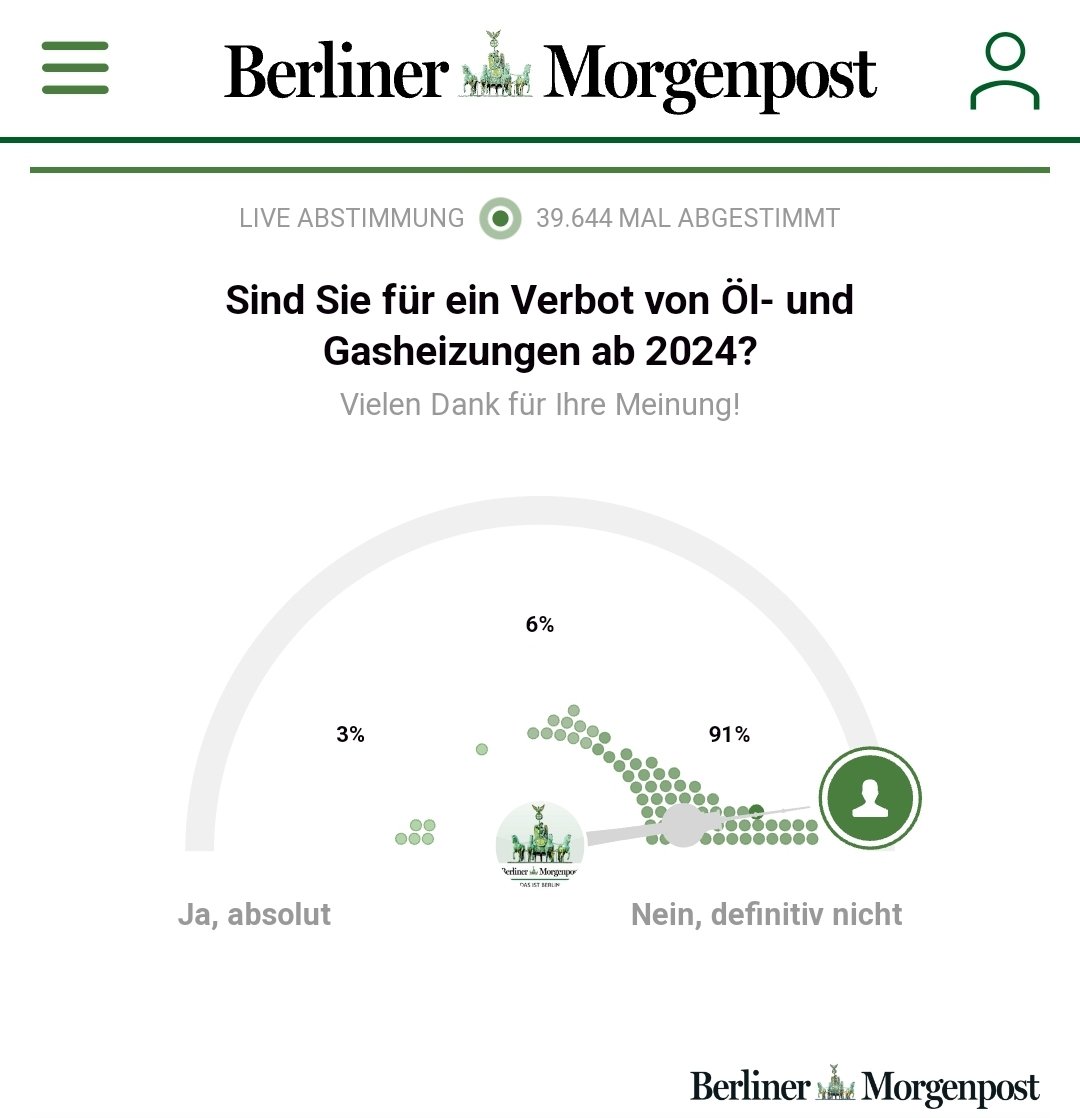 Aussagekräftig, oder? Liest das jemand von der  #GruenenSekte ??