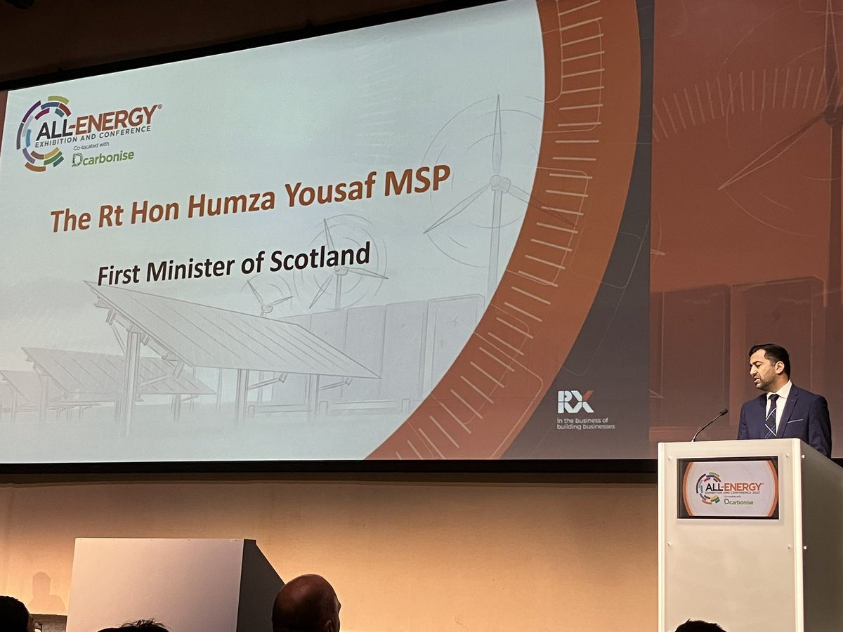 First Minister passionate about a just energy transition #AllEnergy23