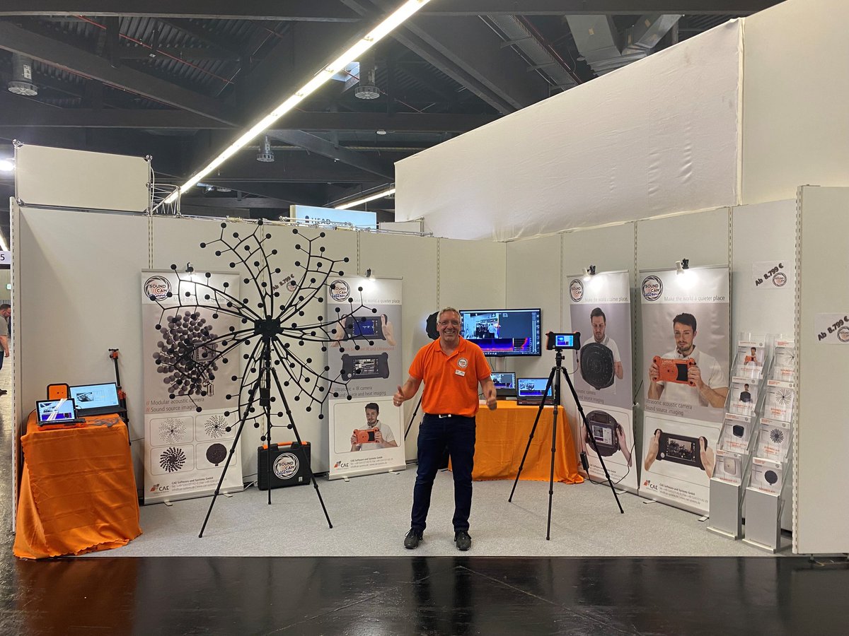 Acoustic_Camera's tweet photo. Visit us at SENSOR+TEST 2023 Hall 1 1-665 in Nürnberg from 9-11 May and experience our acoustic cameras. Be inspired by our SoundCam Ultra IR with thermal imaging camera. https://t.co/3WRVhPkEmL