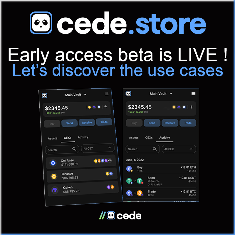 cedehub's tweet photo. Hi all !🐼
As you know, the beta of https://t.co/drZ7axcPon went public !🔥

Concretly, what is our aim and what will you be able to do thanks to our non-custodial browser extension ?

Let’s see in this little thread a non-exhaustive list of the future possible use cases !  🧵⬇️ https://t.co/7bRvLjTOdv