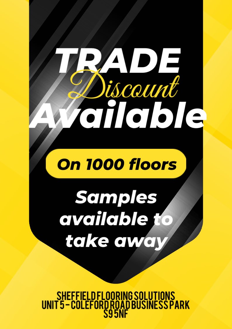 We offer trade discount in store on over 1000+ floors and products to suit ‼️‼️

#flooring 
#trade 
#sale 
#deals