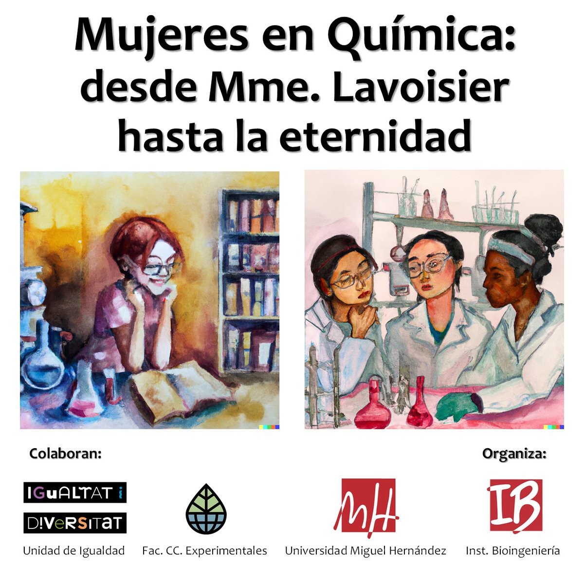 UMH Sapiens (@umhsapiens) on Twitter photo 🚨Desde HOY hasta el 31 de mayo🗓️ en el 📍Edif. Altabix de la <a href="/UniversidadMH/">UMH</a> podéis contemplar la exposición “Mujeres en Química: Desde Mme Lavoisier hasta la eternidad” 👩🔬🧪.
Organizado por los prof. e investigadores del <a href="/IB_UMH/">Instituto de Bioingeniería</a> ⭐️ <a href="/sjovergil/">Sara Jover-Gil</a> y <a href="/jestebangoumh/">jestebangoumh</a> 👏🤩 🚨Desde HOY hasta el 31 de mayo🗓️ en el 📍Edif. Altabix de la <a href="/UniversidadMH/">UMH</a> podéis contemplar la exposición “Mujeres en Química: Desde Mme Lavoisier hasta la eternidad” 👩🔬🧪.
Organizado por los prof. e investigadores del <a href="/IB_UMH/">Instituto de Bioingeniería</a> ⭐️ <a href="/sjovergil/">Sara Jover-Gil</a> y <a href="/jestebangoumh/">jestebangoumh</a> 👏🤩