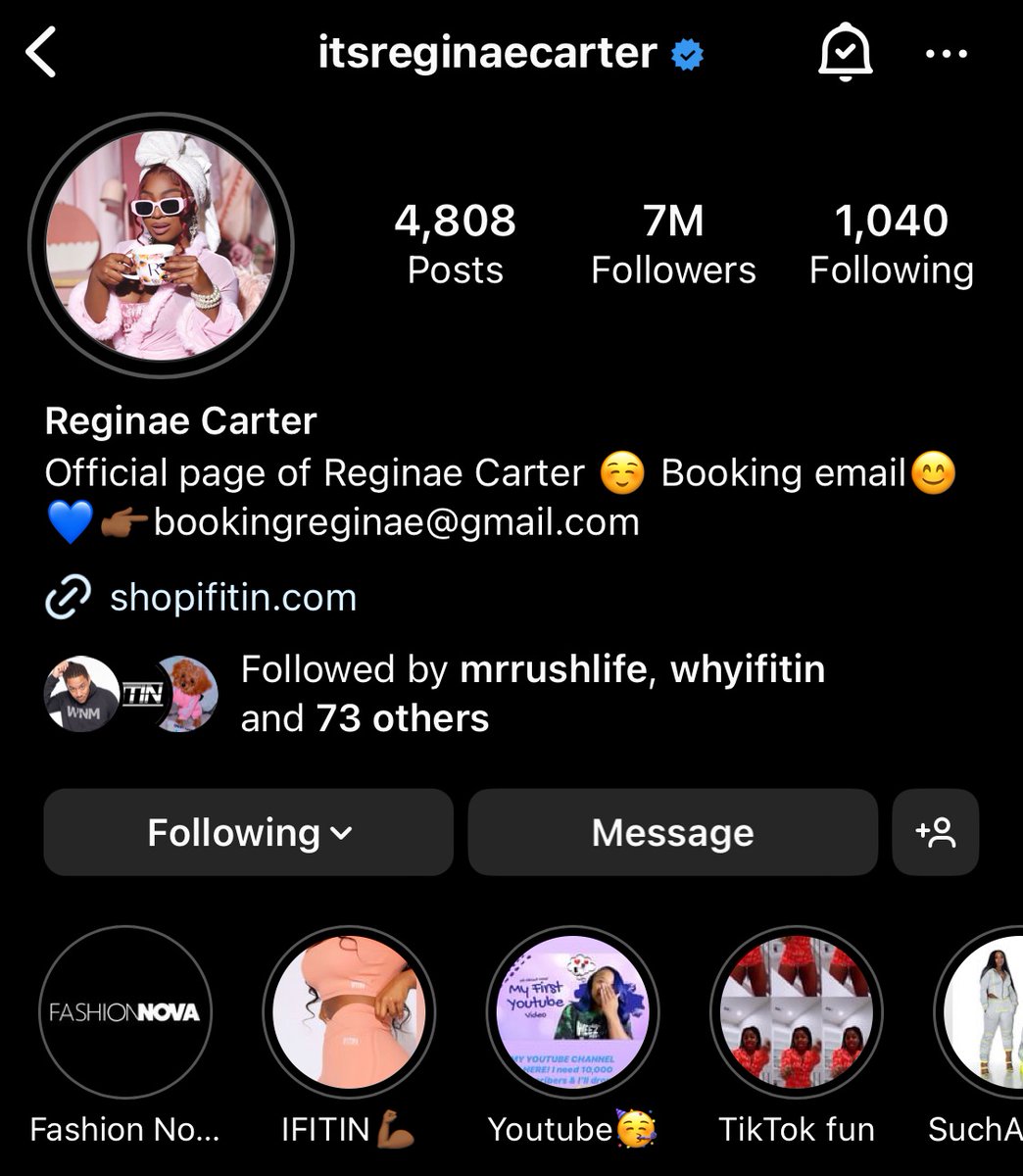 ReginaexSerena's tweet photo. - Youtube 
https://t.co/DmvXhSrX8V

- Instagram 
https://t.co/neNO6jZPVh

- TikTok 
https://t.co/7Smxc5Bg7Y

- Twitter 
https://t.co/dCtH9IdyN2 

#NaeDAY
#NaeBae 
#ReginaeCarter 🖤 https://t.co/w9m0XQpQ4B