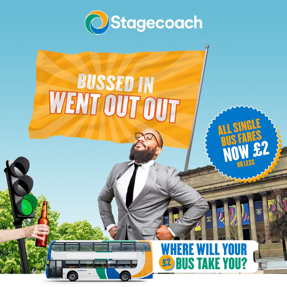 StagecoachMCSL's tweet photo. 🚌 If you're off out out this #MusicalMay, you can get around #Liverpool for just £2.
Find out more here - https://t.co/i6CMZLkgWr🚌
#LiverpoolCalling #WelcomeEurope https://t.co/tVd27SxGPp