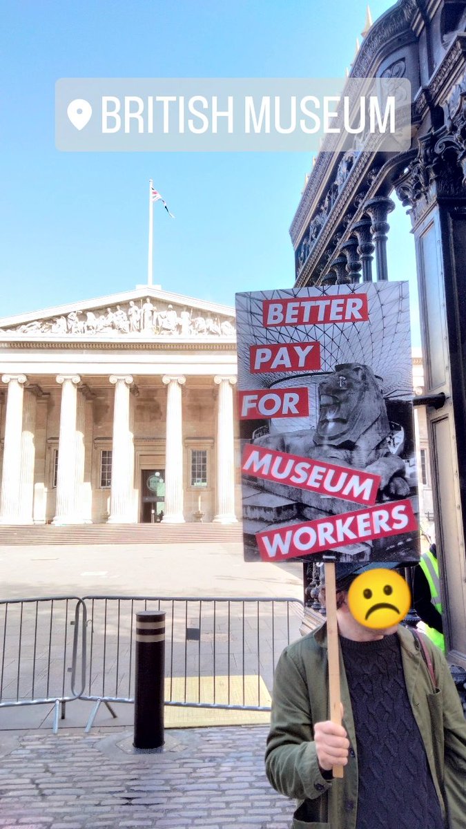 .<a href="/ProspectUnion/">Prospect Union</a> members are striking today for better pay at <a href="/britishmuseum/">British Museum</a>!