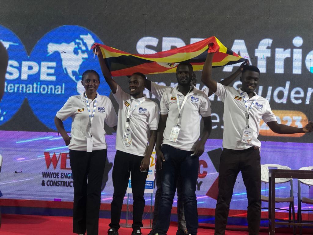 SpeUganda's tweet photo. Big congratulations to our Ugandan SPE representatives for their impressive performance in the PetroBowl Africa qualifiers! Your hard work, expertise, and dedication have paid off and we're proud of you for emerging second in this highly competitive event. https://t.co/rPM1LtNpCM
