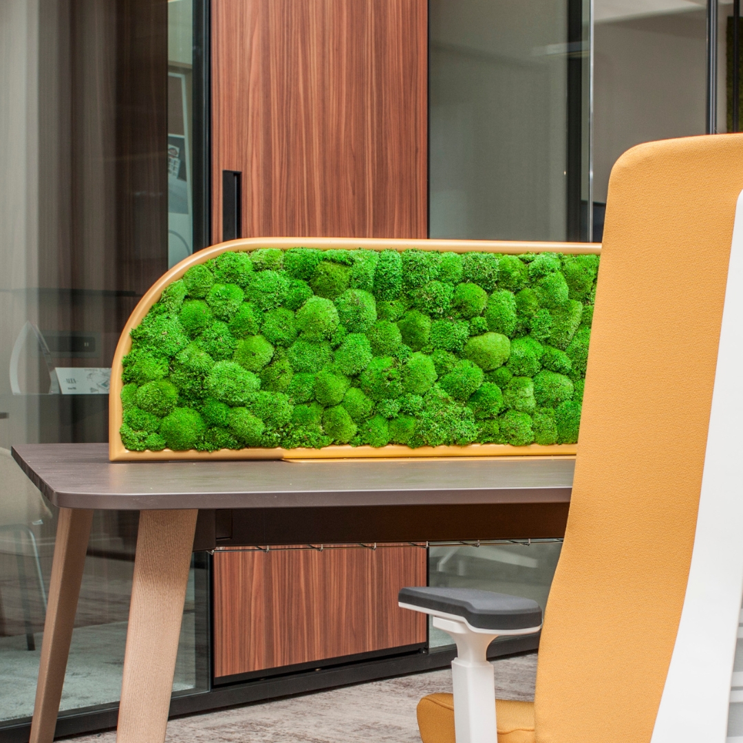 What does make our G-Desk stand out from other desk dividers?

🌿 It is sustainable
👉 Provides sensory stimulation 
👁 Soothes tired eyes
❤️ It looks amazing

#biophilicdesign #biophilia #preservedplants #acousticsolutions #interiordesign #gogreen