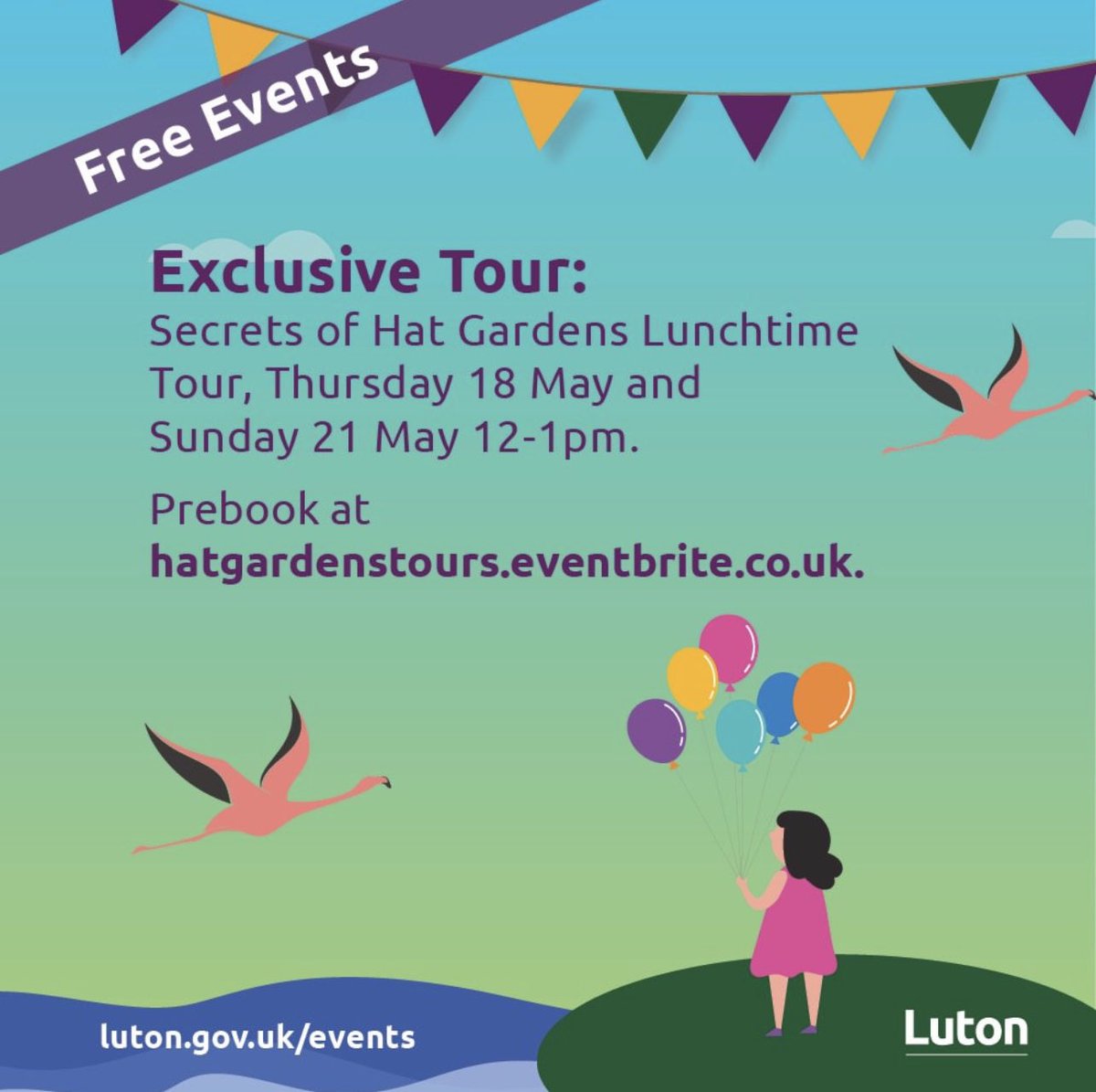 Big thanks to <a href="/paulkhammond/">Paul Hammond</a> for bringing this exclusive Hat Gardens tour to life for us 👒 

Ideally timed for lunchtime if you’d like to join. Book your tickets here 👉 bit.ly/42DoWBL