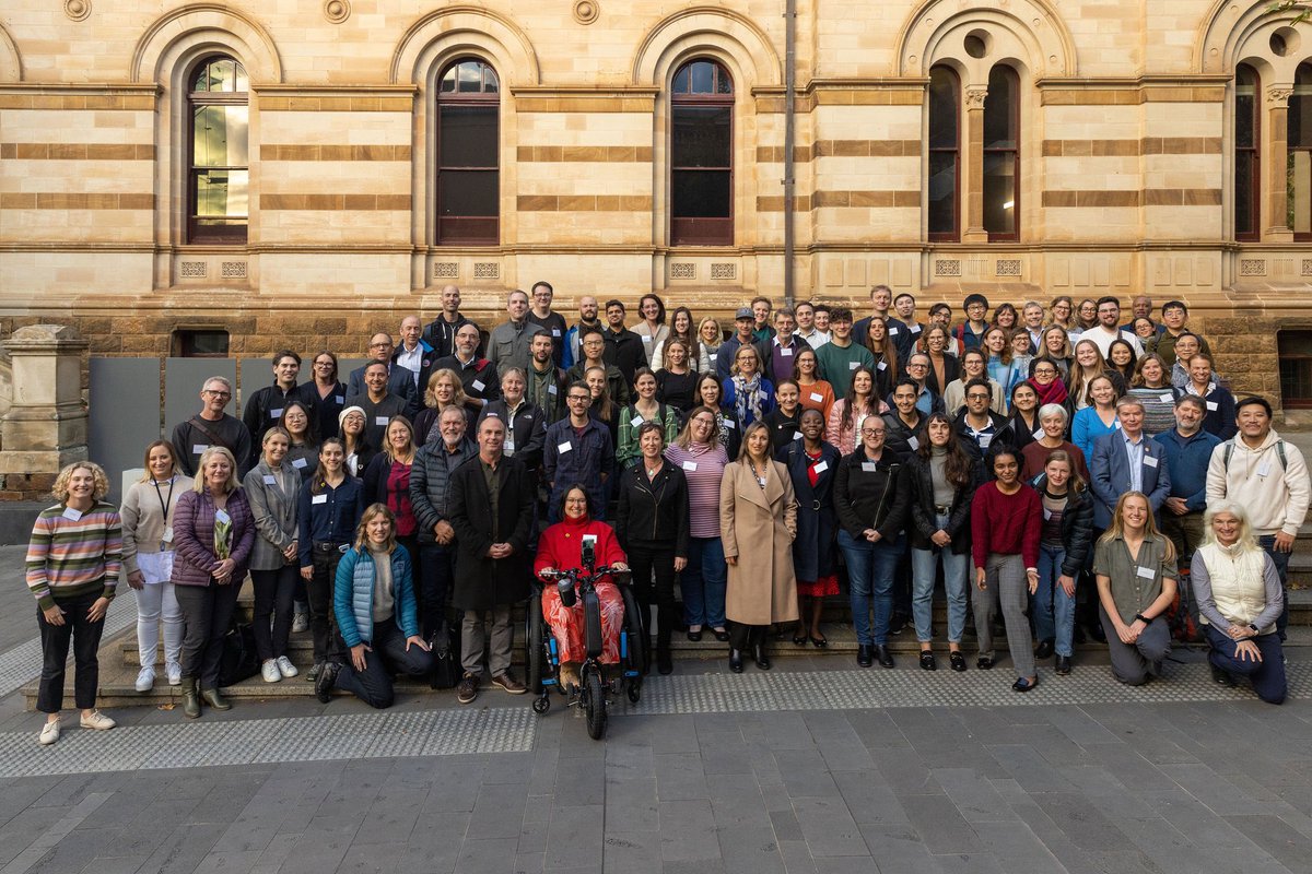 Together at last! 

Antarctica’s future is everyone’s future. 🌏

This group funded by <a href="/arc_gov_au/">Australian Research Council</a> are doing the #science to protect it. 

Thanks to hosts <a href="/UniofAdelaide/">Uni of Adelaide</a> &amp; <a href="/SAMuseum/">South Australian Museum</a>. 

#SAEFHuddle