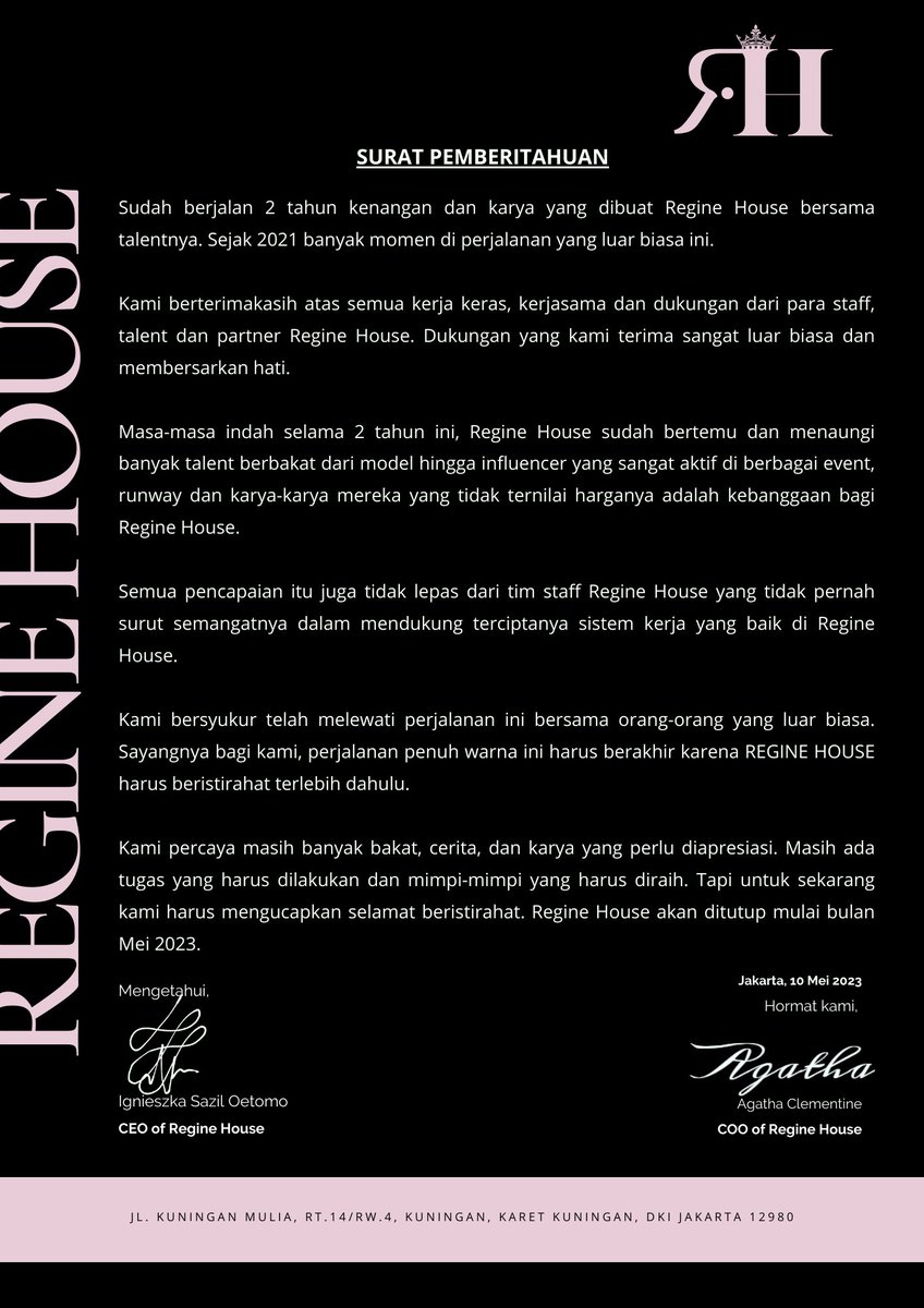 [ RH  A N N O U N C E M E N T ]