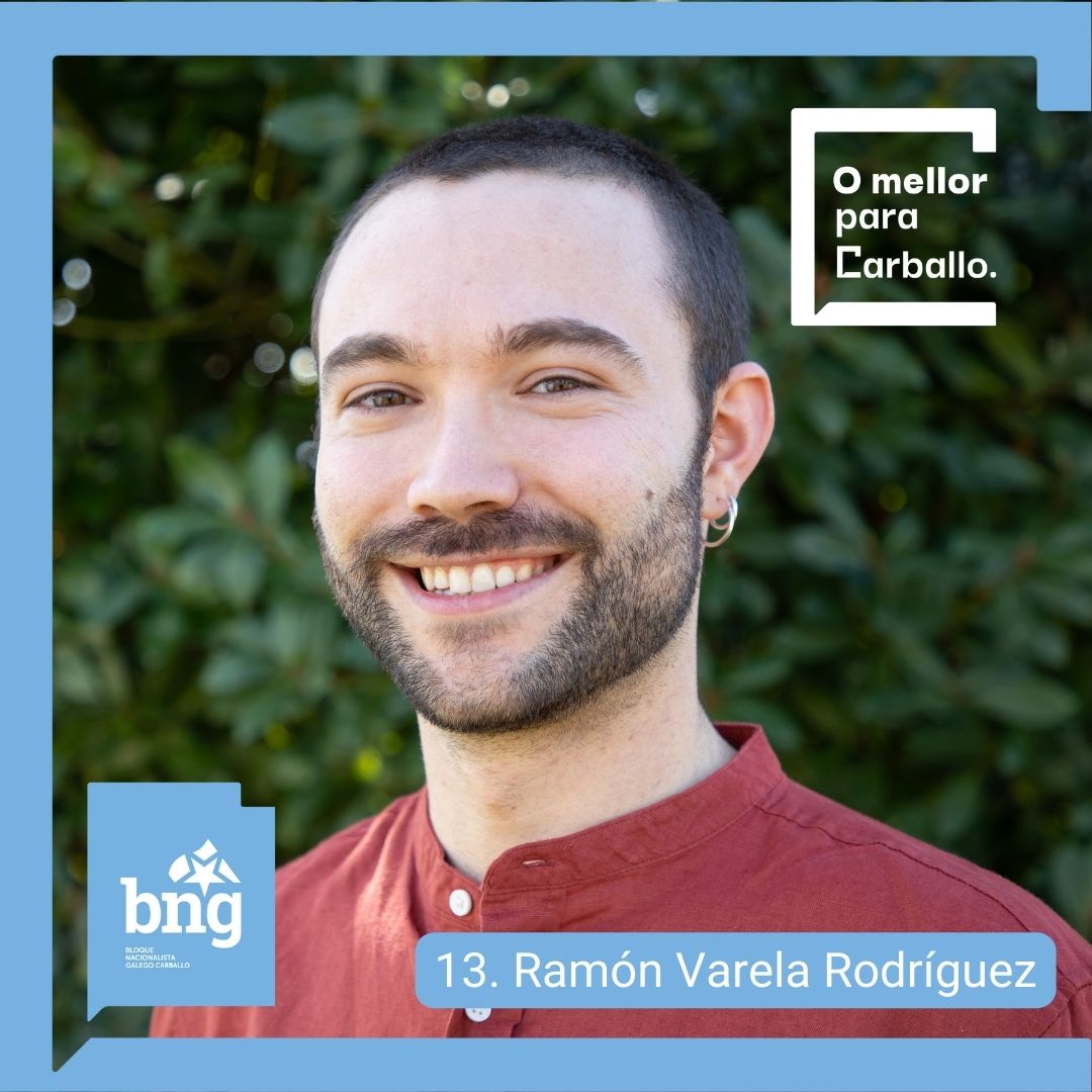 bng_carballo's tweet photo. Ramón Varela Rodríguez, ou Ramón Do Serrador, como prefirades, é avogado, dinamizador cultural da parroquia de Oza e outro dos mozos que forman parte do mellor equipo para gobernar Carballo. E desde o número 13 da candidatura, ningunha superstición lle impedirá ser concelleiro 💪 https://t.co/sQ6IO9LlAX