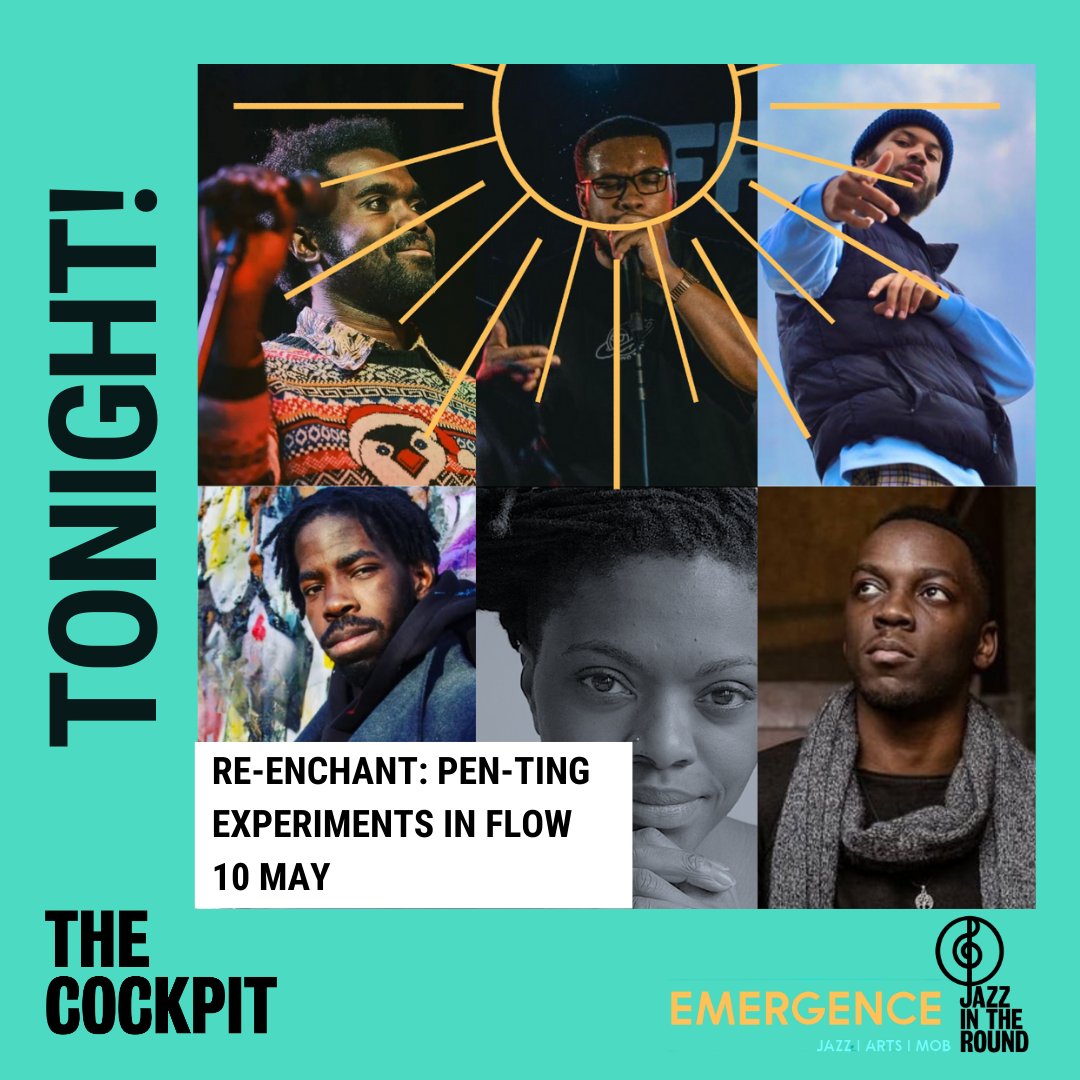 2NITE!
PEN-TING: EXPERIMENTS IN FLOW
Part of #RE-ENCHANT:Poetic Experiments For A New World
10 May
#HipHop #Poetry &amp; #SpokenWord
W/ #arniebeta <a href="/ZenaEdwards/">Zena Edwards</a> #El-Nino #SkyGod <a href="/fxmpoetry/">Francis-Xavier Mukiibi - Poetry</a>
Hosted by #kidanansi
ow.ly/THvZ50OfypW
<a href="/PenTingPoetry/">Pen-Ting Poetry</a> <a href="/RepeatBeatPoet/">Repeat. Beat. Poet.</a> #poet #londonpoetry