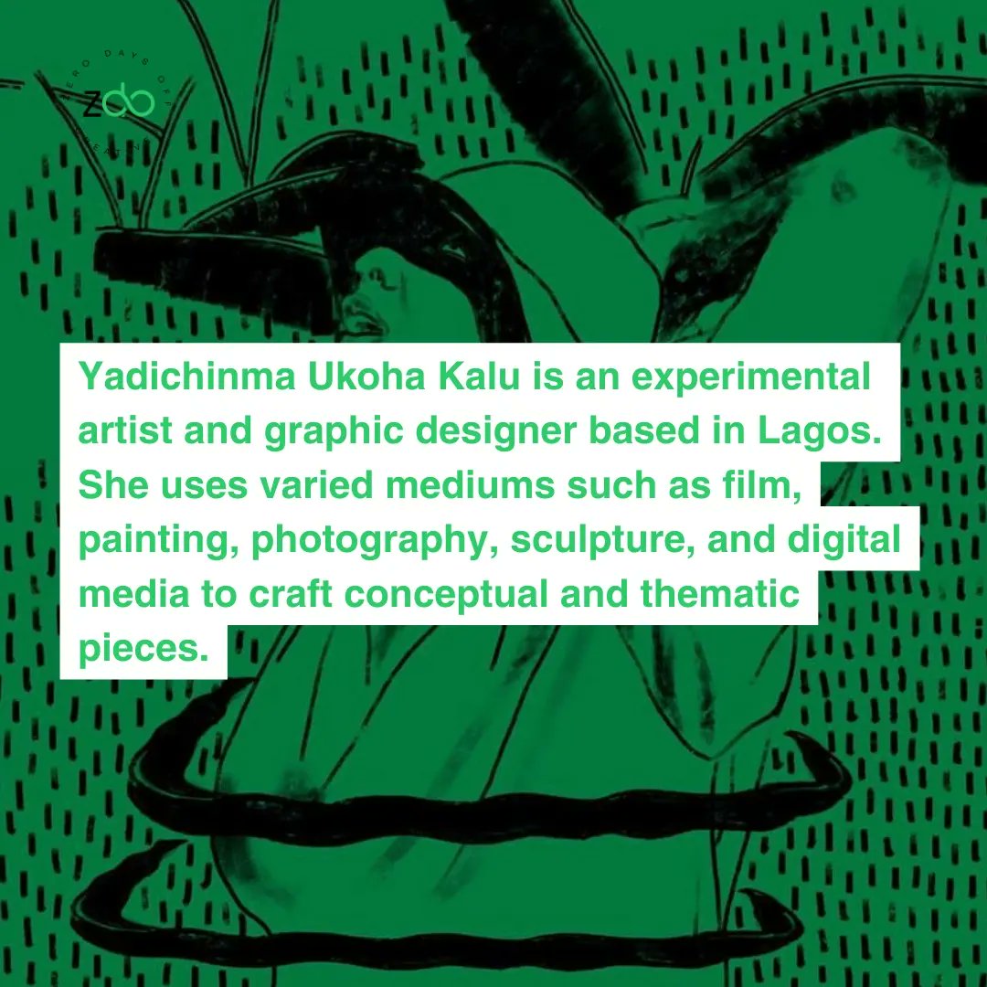 zerodaysoff_'s tweet photo. This week's spotlight edition is on @Yadichinma_ a Nigerian full-time artist based in Lagos. 💚

Read about her 👇🏼 https://t.co/H2dOQirdWz