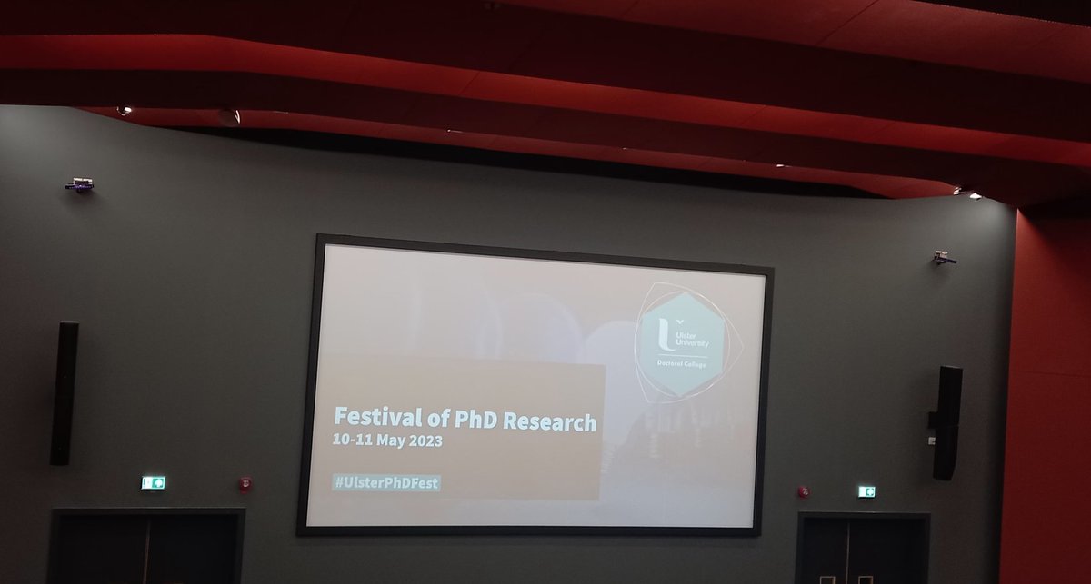 Super excited about the PhD festival at @UlsterUni and looking forward to the keynote by @Professor Inger Newburn. Great organisation by the @UlsterUniPhD and I'm happy to be volunteering 😊. #UlsterPhDFest