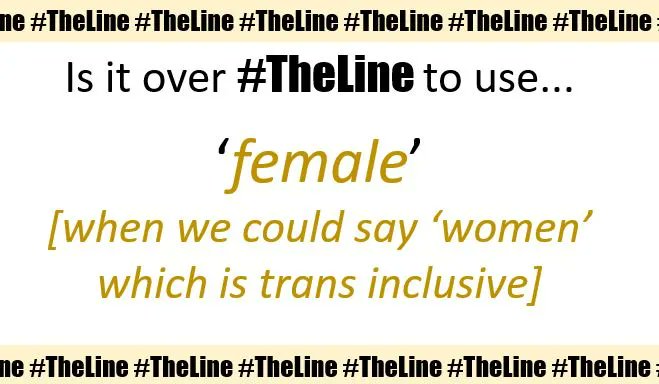 thelineTW's tweet image. What do you think?

You do not have to be #female or part of an #LGBT community to have an opinion

Do you think this is OK to use or is it #OverTheLine?

Answer at form.jotform.com/223401512725344