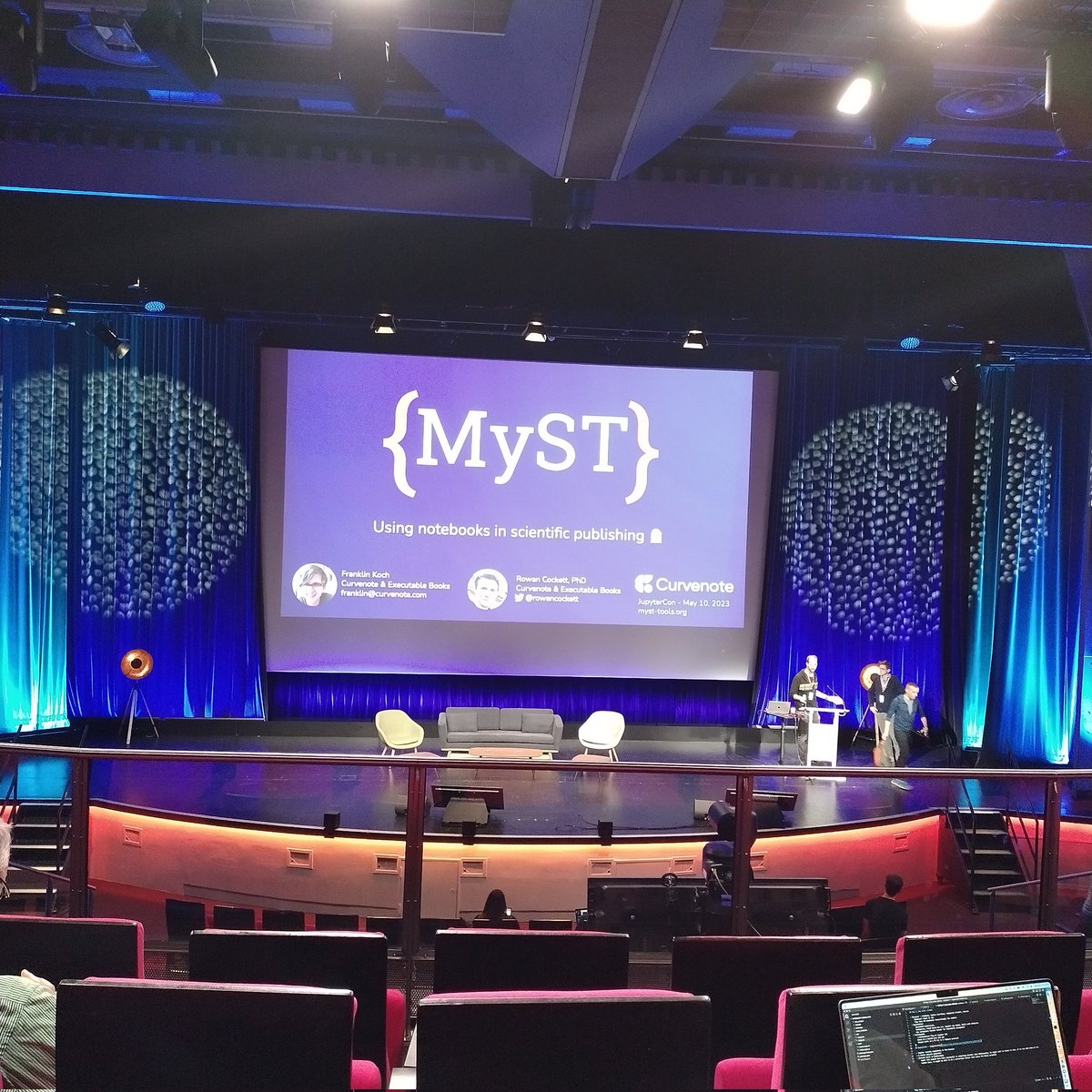 rgaiacs's tweet image. Great to hear about #MyST at #JupyterCon2023 from @curvenote folks. Get better @rowancockett!