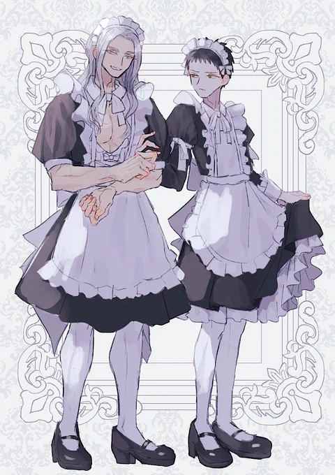#メイドの日 #創作BL  女装メイド、グレノア