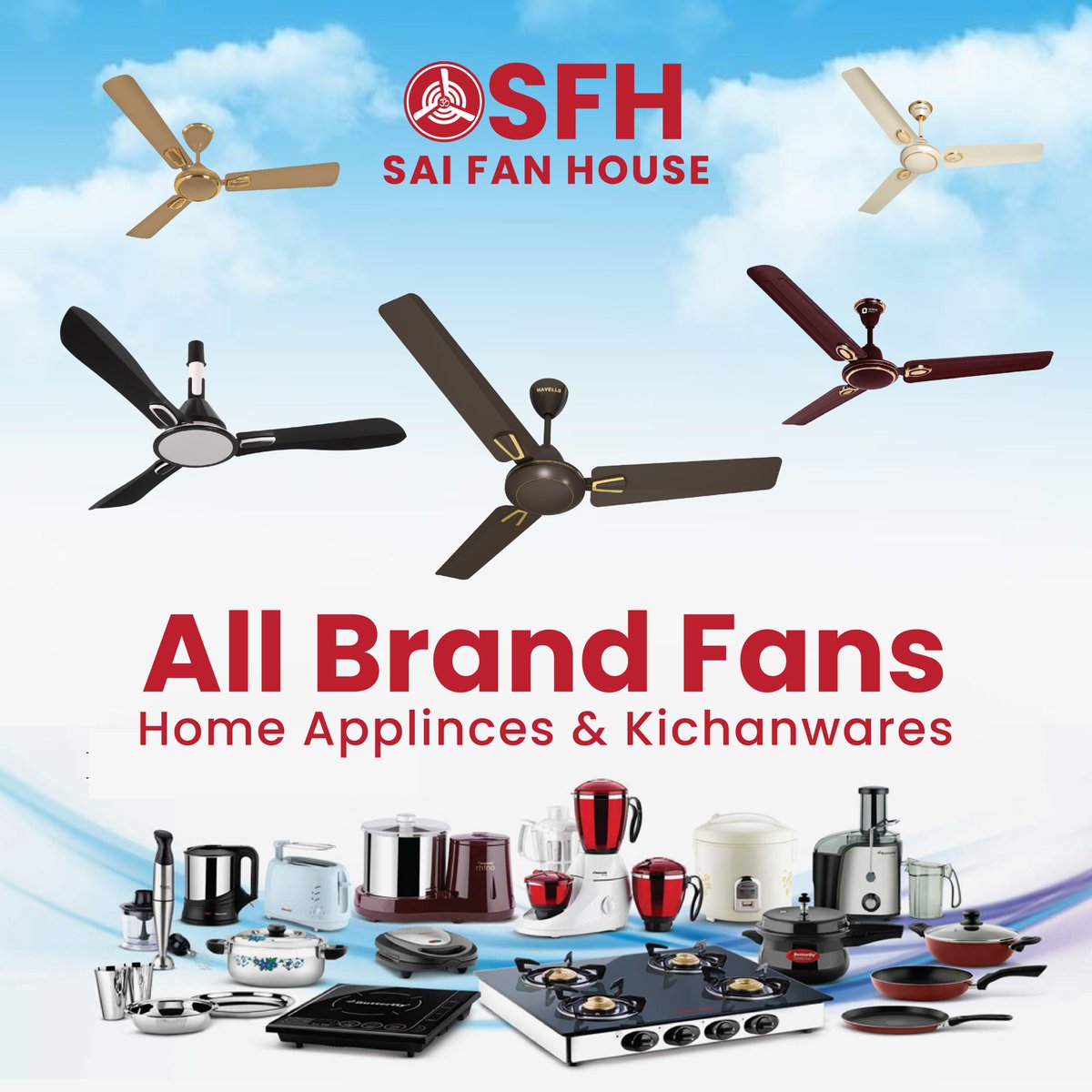 saifanhouse's tweet image. Welcome to Sai Fan House #sfh
The Largest Fan Showroom In Chennai.
#ceilingfans | #TableFans | #WallFans | #AC |
#HomeAppliances etc...

Contact:- 044 4312997 | 98402 86200 | 90032 00984

#sfh #saifanhouse #fans #usha #crompton #venus
#faber #surya #havells #khaitan