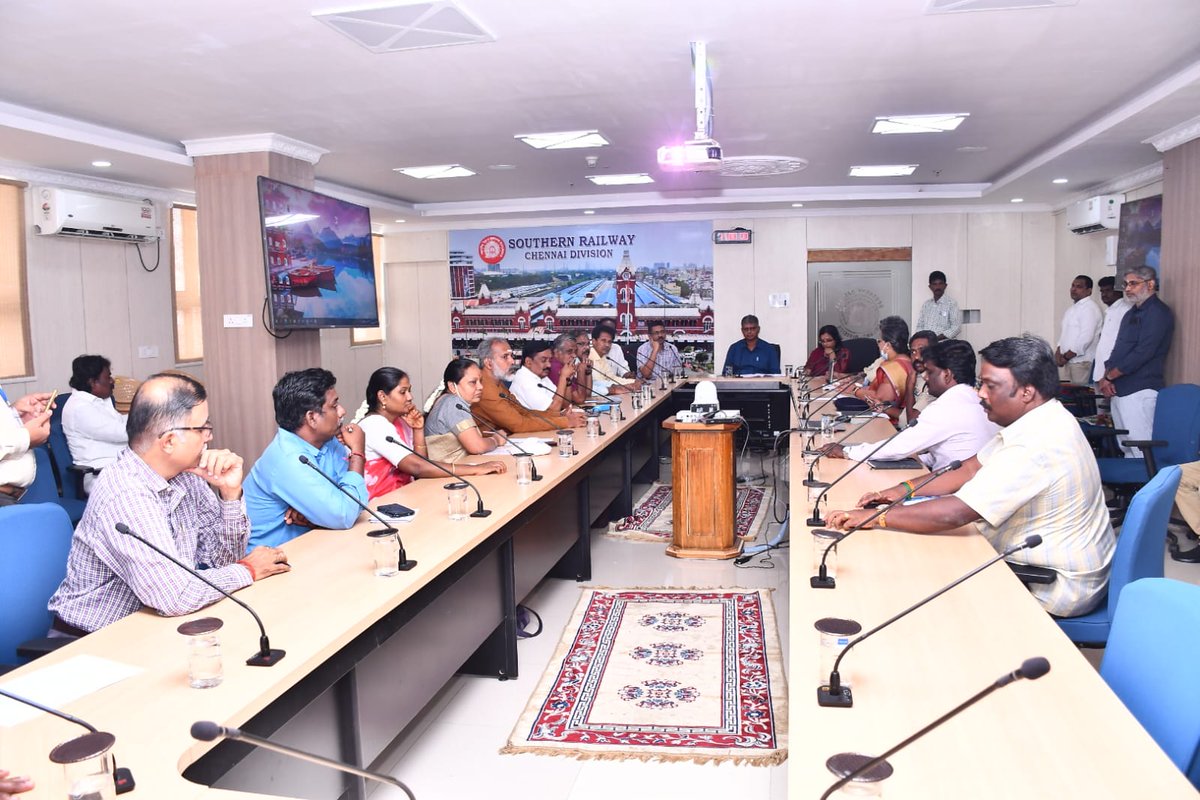 DRM Chennai On Twitter Today Chennai Division Held A Meeting With drm-chennai-on-twitter-today-chennai-division-held-a-meeting-with