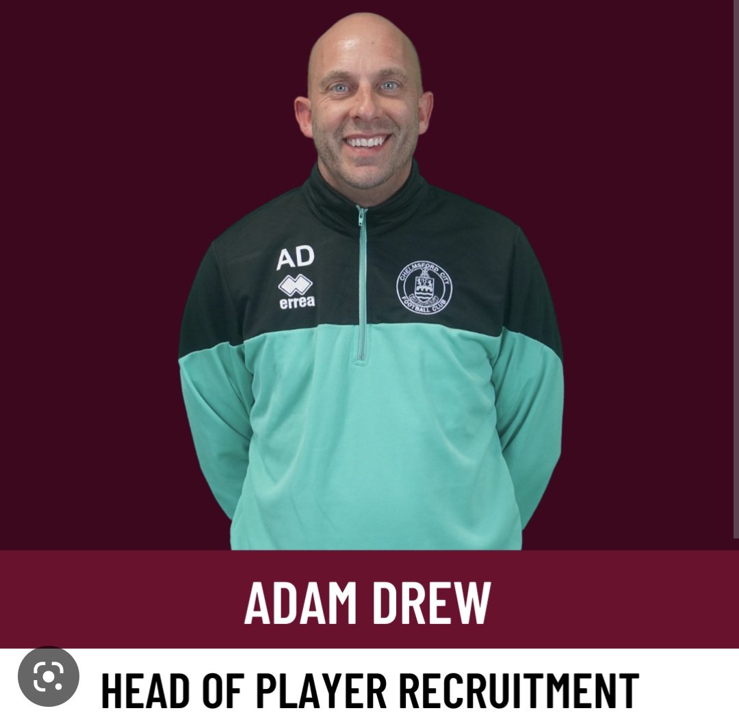 Delighted with this morning update that Non League recruitment guru @Adamdrew1979 will be coming to the showcase representing his club Chelmsford City.

Buzzing, we can't wait to see you there Adam 💪💪

#NonLeagueShowcase #NonLeague #BeSeen🟠🔵⚫