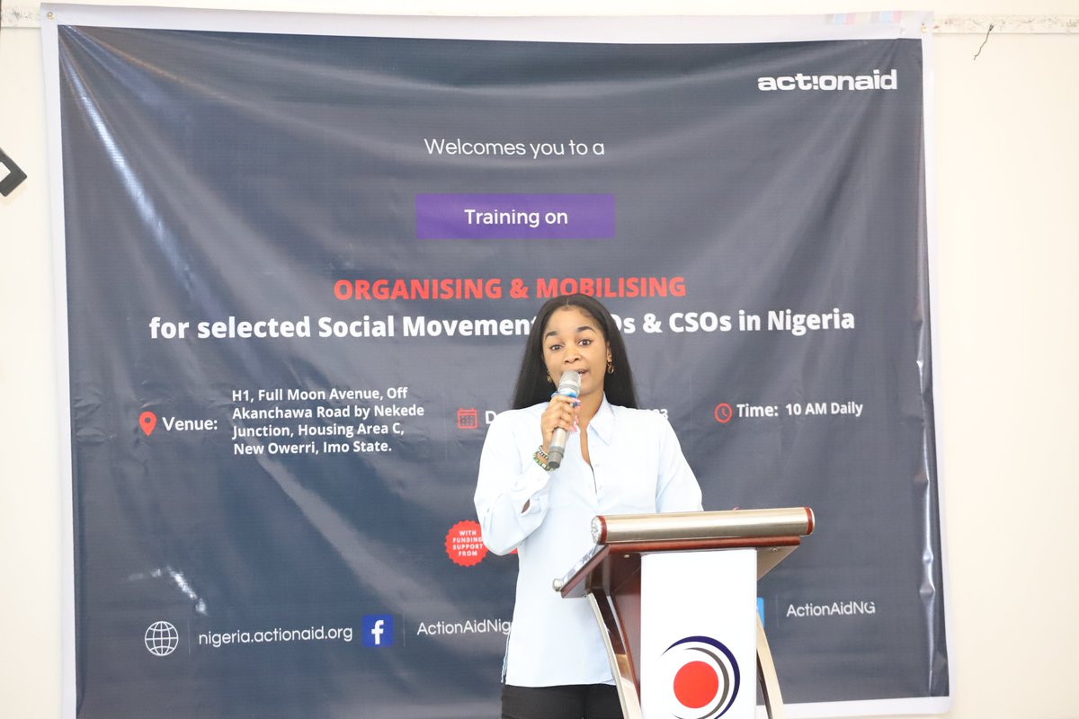 ActionAidNG's tweet photo. #Ongoing
Training on “Organising & Mobilising” for Selected Social Movements, HRDs & CSOs in Nigeria.
Day 1 - Introduction of Participants
#globalmovements
#gold
#globalplatforms https://t.co/pwDyxD41Yt