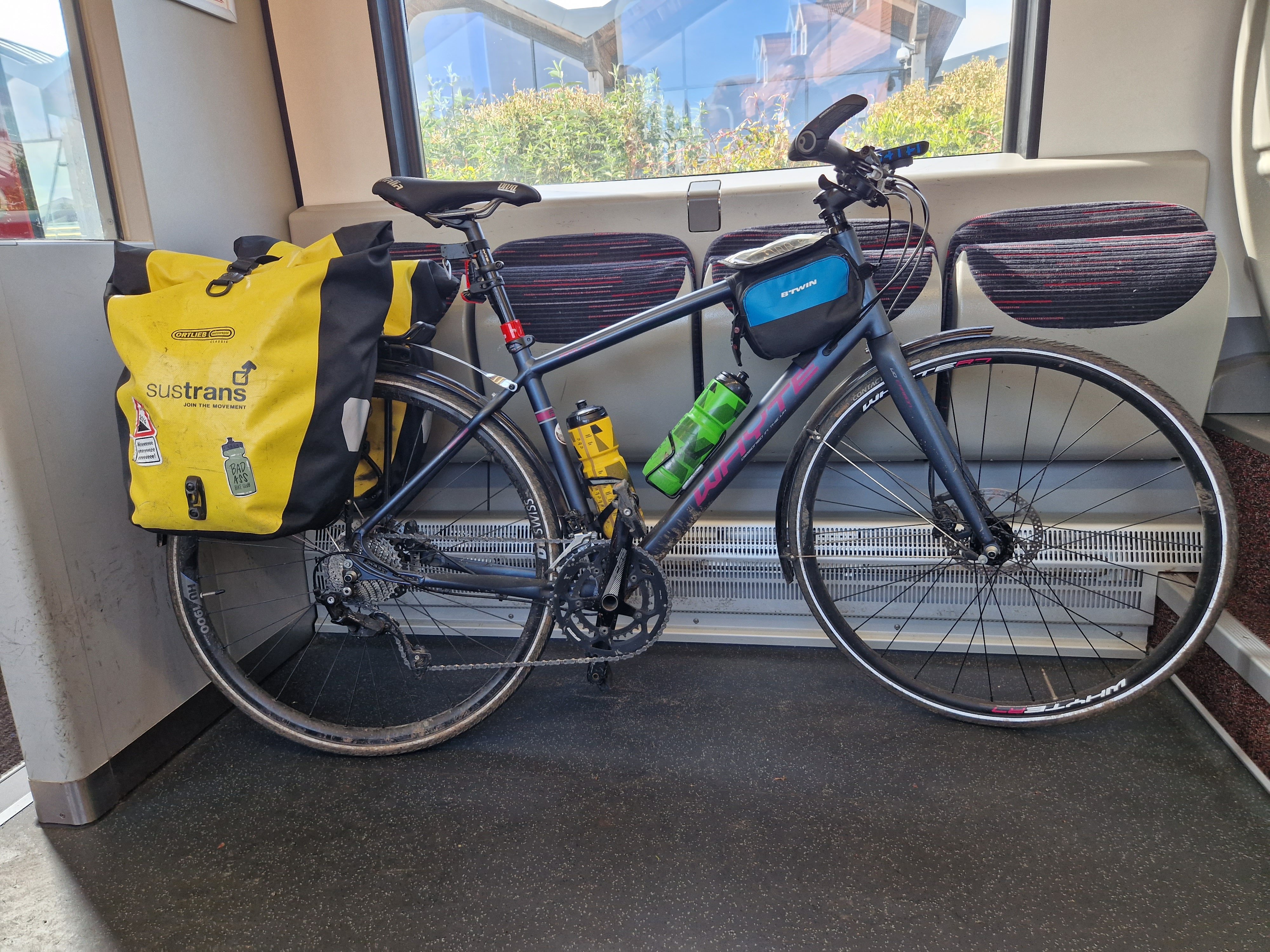 Bike with sales carriage on back