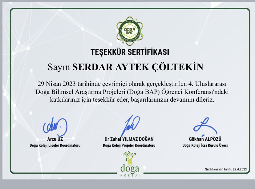 aytekltekin's tweet image. Coğrafya Alanında yapmış olduğu Projede Danışman Öğretmeni olarak Değerli öğrencim Minel Nur Güneli #dbap proje sunumda gösterdiği başarıdan dolayı tebrik ederim💐💐 👏👏@DogaOkullari @Azrafraarzu1 @osmann_nuri @dilekztemelerka @CevizlibagDoga #dogadacoğrafya #dogabap