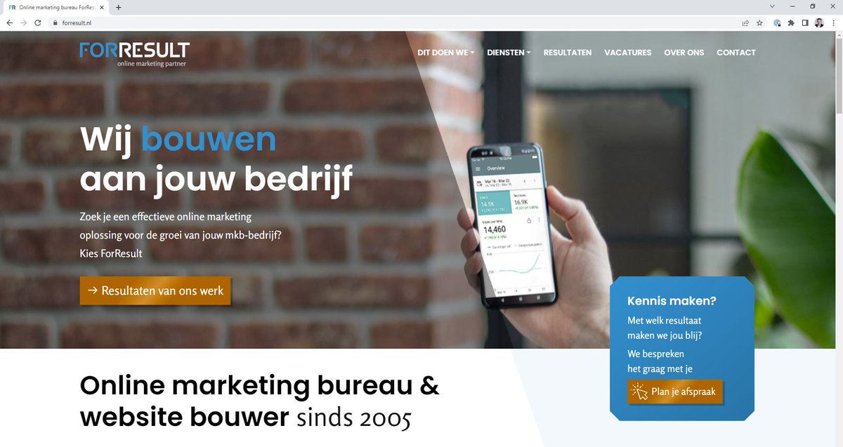 forresult's tweet image. Lekker! Een nieuw jasje. ForResult is vernieuwd.

Na de metamorfose van ons kantoor is nu ook onze website fris en helemaal zoals wij zijn. Benieuwd naar het resultaat?  Gewoon even klikken. forresult.nl

#newsite #onlinemarketing #enschede #nieuwewebsite #webdesign